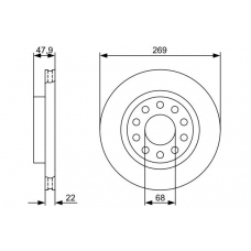 0 986 479 366 BOSCH Тормозной диск