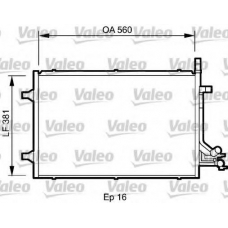 818194 VALEO Конденсатор, кондиционер