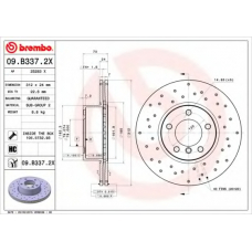 09.B337.2X BREMBO Тормозной диск