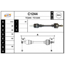 C1244 SNRA Приводной вал