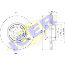 78BD4067-2 ICER Тормозной диск