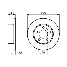 0 986 478 266 BOSCH Тормозной диск