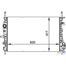 8MK 376 764-381 HELLA Радиатор, охлаждение двигателя