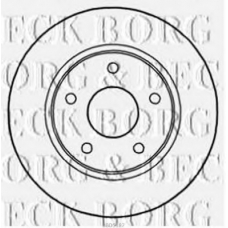 BBD5187 BORG & BECK Тормозной диск