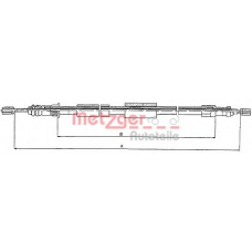 10.4571 METZGER Трос, стояночная тормозная система