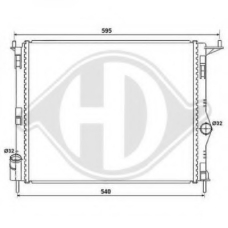 8445505 DIEDERICHS Радиатор, охлаждение двигателя