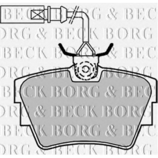BBP1694 BORG & BECK Комплект тормозных колодок, дисковый тормоз