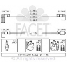 4.8357 FACET Ккомплект проводов зажигания