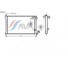 CNA2102 AVA Радиатор, охлаждение двигателя