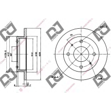 BD1276 DJ PARTS Тормозной диск