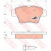 GDB1620 TRW Комплект тормозных колодок, дисковый тормоз