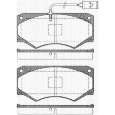 8110 15032 TRISCAN Комплект тормозных колодок, дисковый тормоз