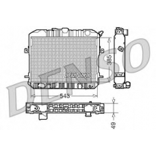 DRM46200 DENSO Радиатор, охлаждение двигателя