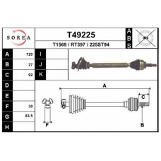 T49225 EAI Приводной вал