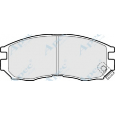PAD914 APEC Комплект тормозных колодок, дисковый тормоз