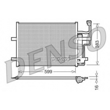 DCN44003 DENSO Конденсатор, кондиционер