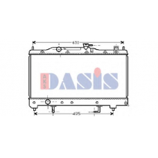 211980N AKS DASIS Радиатор, охлаждение двигателя