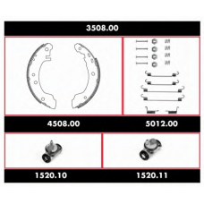 3508.00 ROADHOUSE Комплект тормозов, барабанный тормозной механизм