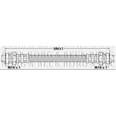 BBH6730 BORG & BECK Тормозной шланг