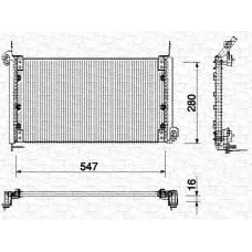 350203135000 MAGNETI MARELLI Конденсатор, кондиционер