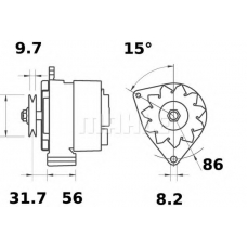 MG 395 MAHLE Генератор