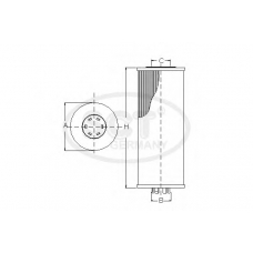 SC 7055 P SCT Топливный фильтр