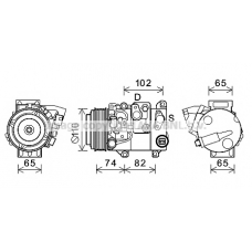 TOK682 AVA Компрессор, кондиционер