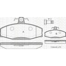 8110 29007 TRIDON Brake pads - front