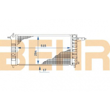 2110331 BEHR Radiator