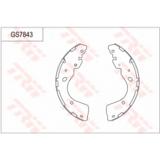 GS7843 TRW Комплект тормозных колодок