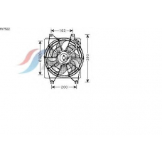 HY7522 AVA Вентилятор, охлаждение двигателя