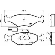 MDB1430 MINTEX Комплект тормозных колодок, дисковый тормоз