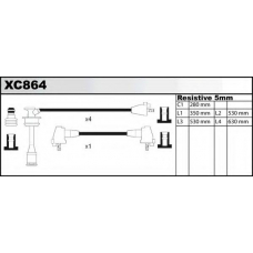 XC864 QUINTON HAZELL Комплект проводов зажигания