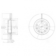 BG4141 DELPHI Тормозной диск