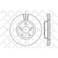 6020-4564V-SX STELLOX Тормозной диск
