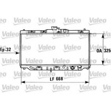 730424 VALEO Радиатор, охлаждение двигателя