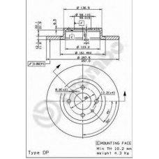 BS 7377 BRECO Тормозной диск