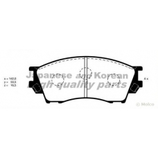 M050-20 ASHUKI Комплект тормозных колодок, дисковый тормоз