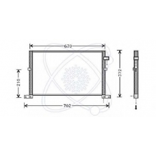 30G0029 ELECTRO AUTO Конденсатор, кондиционер