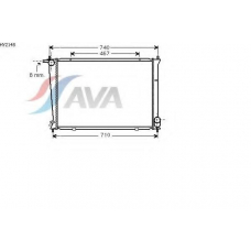 HY2148 AVA Радиатор, охлаждение двигателя