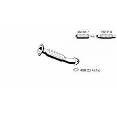 341516 ERNST Труба выхлопного газа