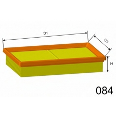 P384 MISFAT Воздушный фильтр