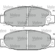 598588 VALEO Комплект тормозных колодок, дисковый тормоз