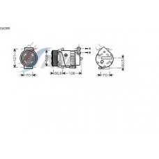 OLK389 AVA Компрессор, кондиционер