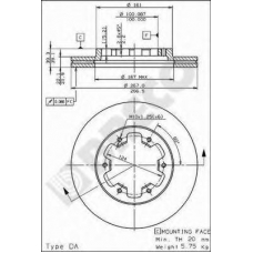 BS 8153 BRECO Тормозной диск