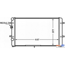 8MK 376 772-501 HELLA Радиатор, охлаждение двигателя