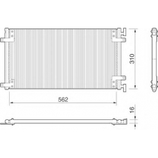 350203149000 MAGNETI MARELLI Конденсатор, кондиционер