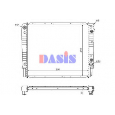 220850N AKS DASIS Радиатор, охлаждение двигателя