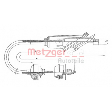 11.2251 METZGER Трос, управление сцеплением