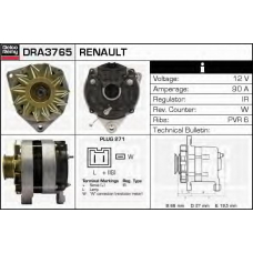 DRA3765 DELCO REMY Генератор